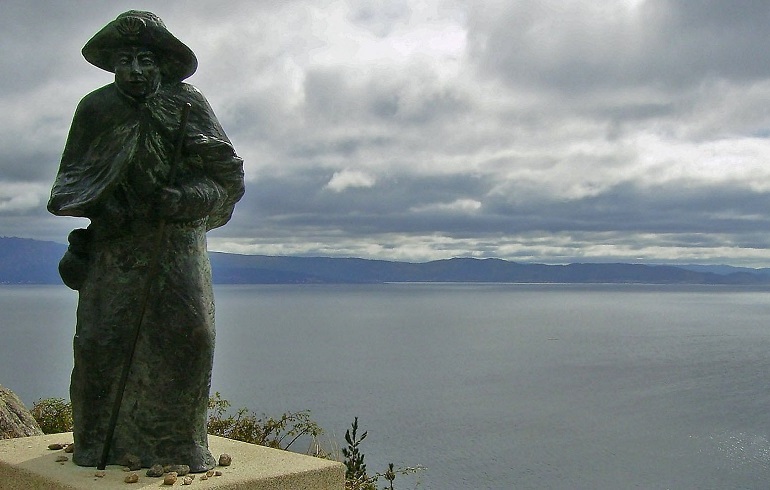 Statue am Kap Finisterre
