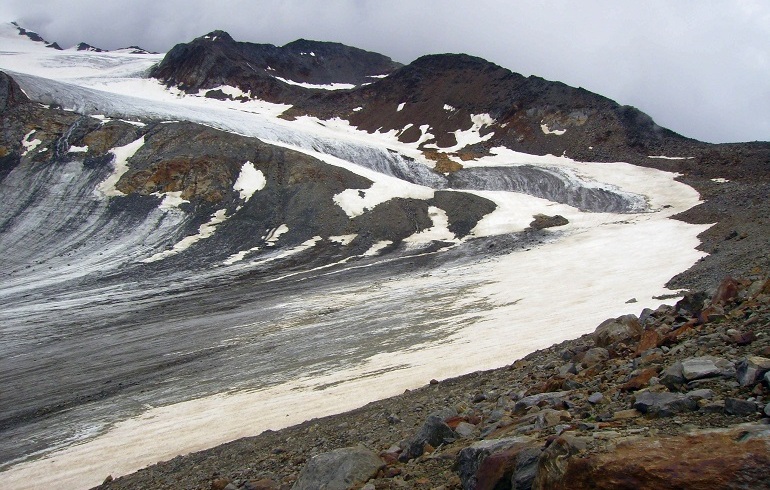Gletscher kurz vor der Similaunhütte